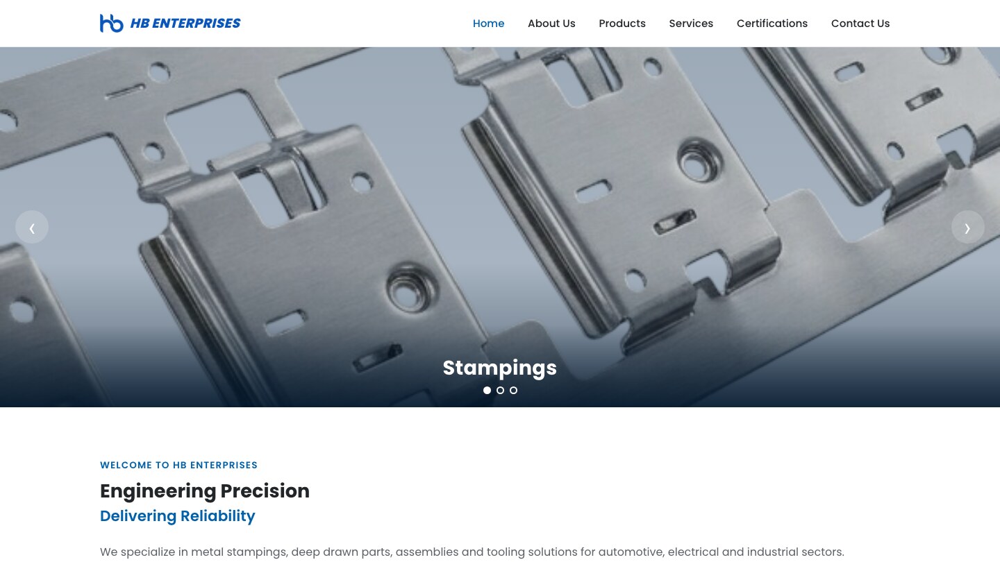 HB Enterprises — precision sheet metal